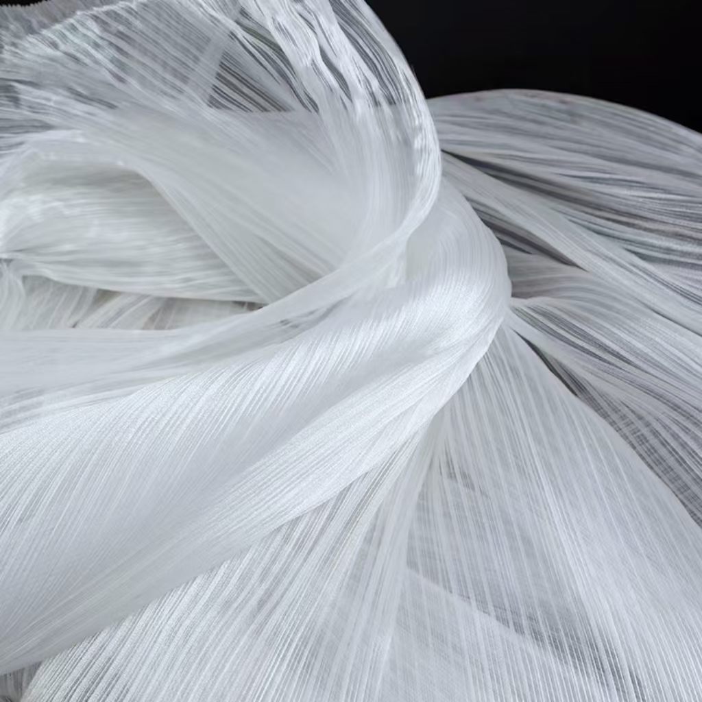 Pearl white silk