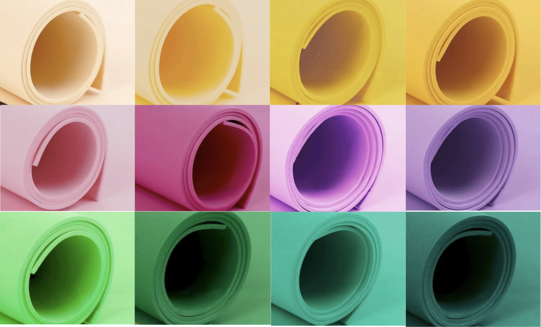 EVA foam samples