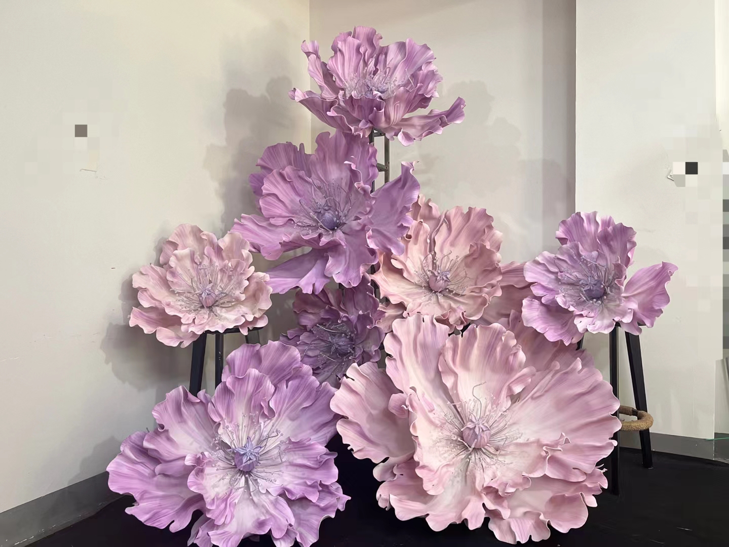 Purple flowers bouquet